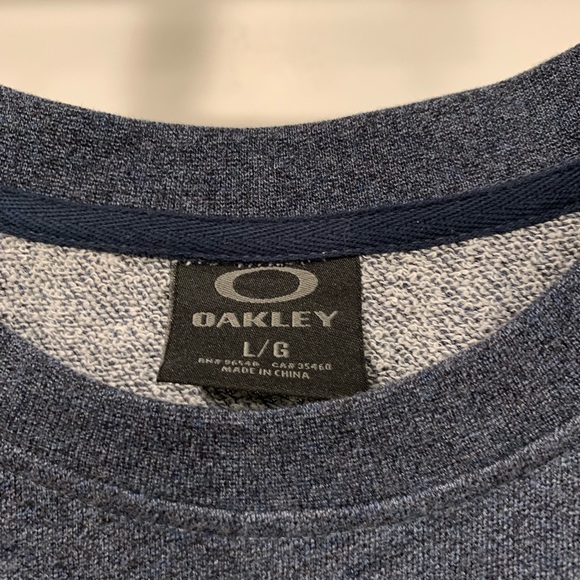 Oakley Heather Blue Sweatshirt Large - Picture 7 of 8